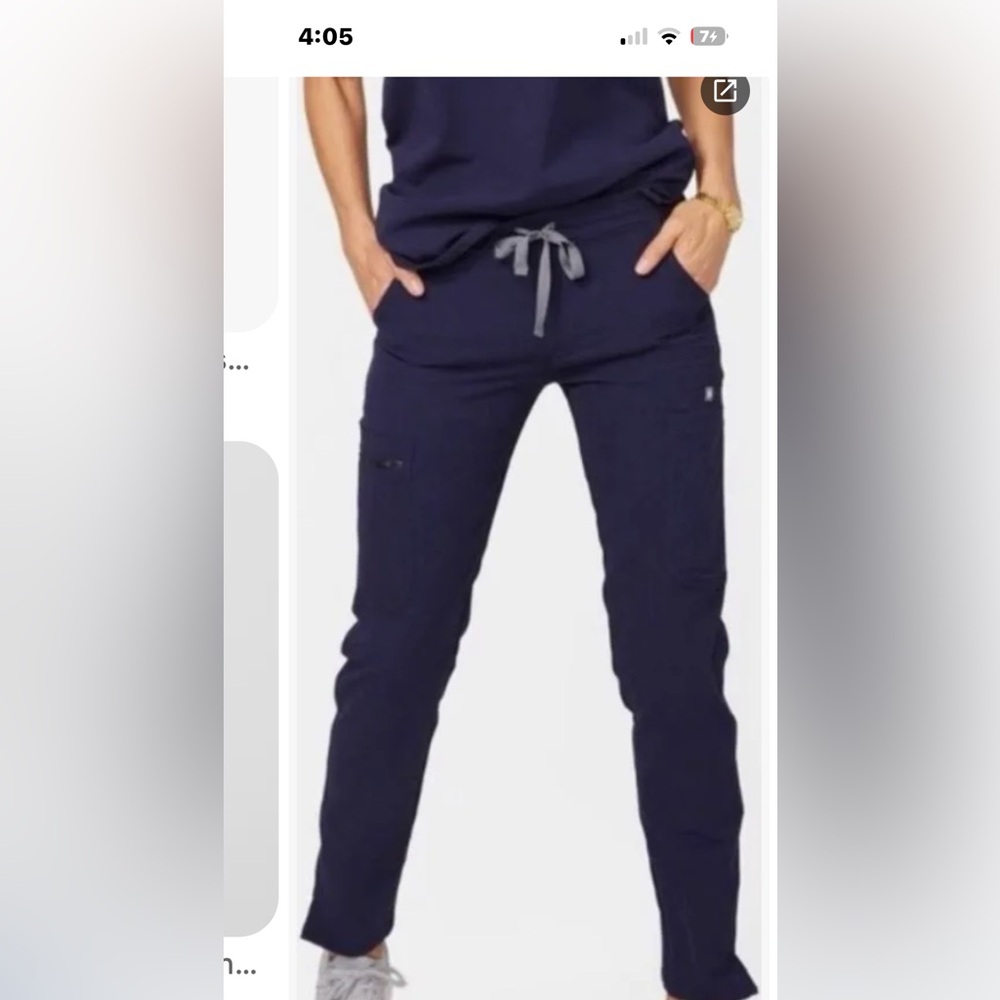 Navy high wasted figs yola! Original edition